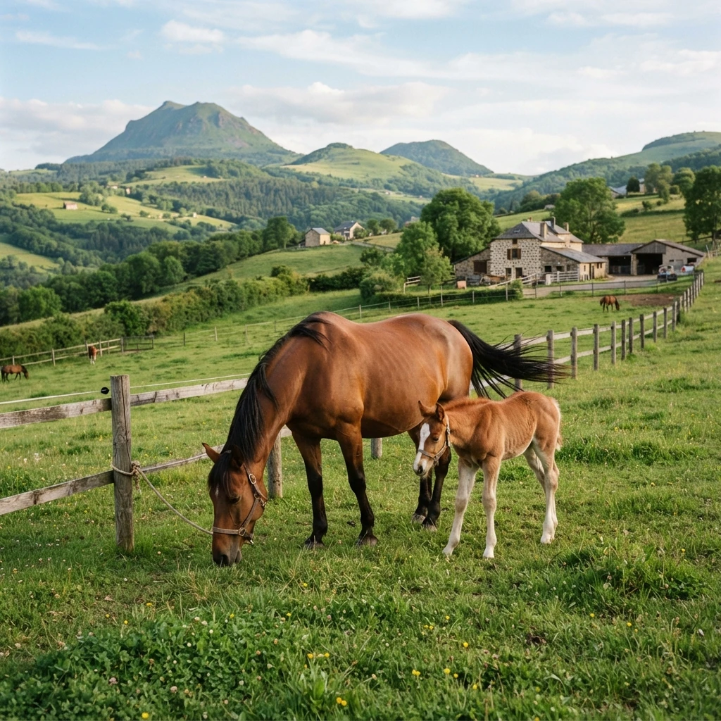 Élevage de chevaux au Ecurie de Saint Agnes, Le Broc
